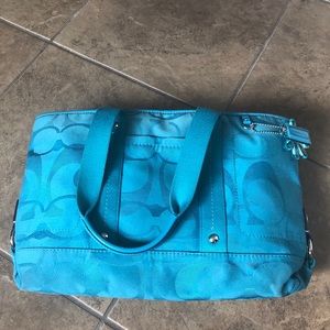 Coach purse! Turquoise